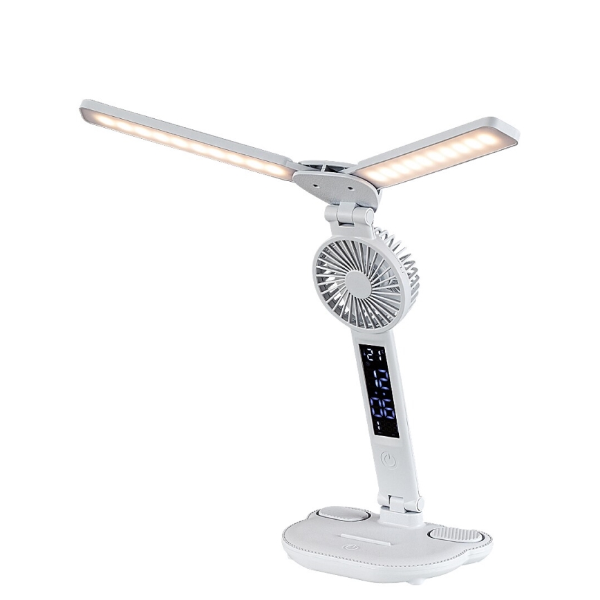 Rabalux - LED aptumšojama galda lampa ar ventilatoru un displeju LED/7W/5V 3000/4000/6500K