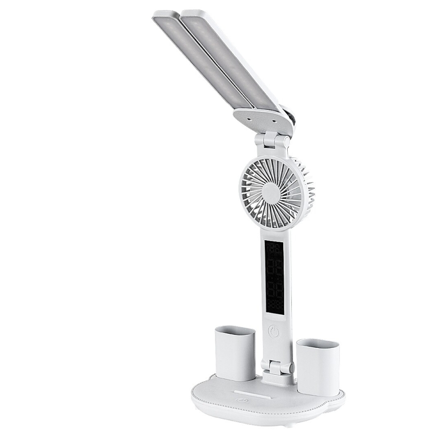 Rabalux - LED aptumšojama galda lampa ar ventilatoru un displeju LED/7W/5V 3000/4000/6500K