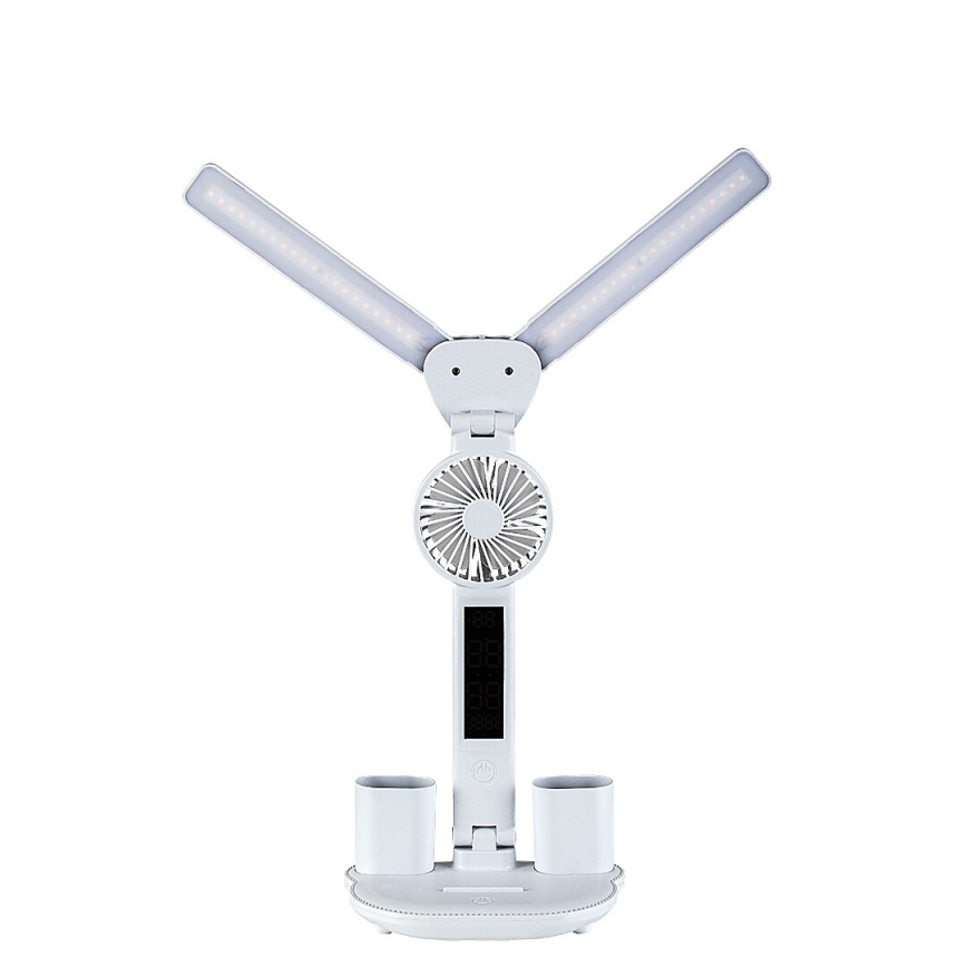 Rabalux - LED aptumšojama galda lampa ar ventilatoru un displeju LED/7W/5V 3000/4000/6500K