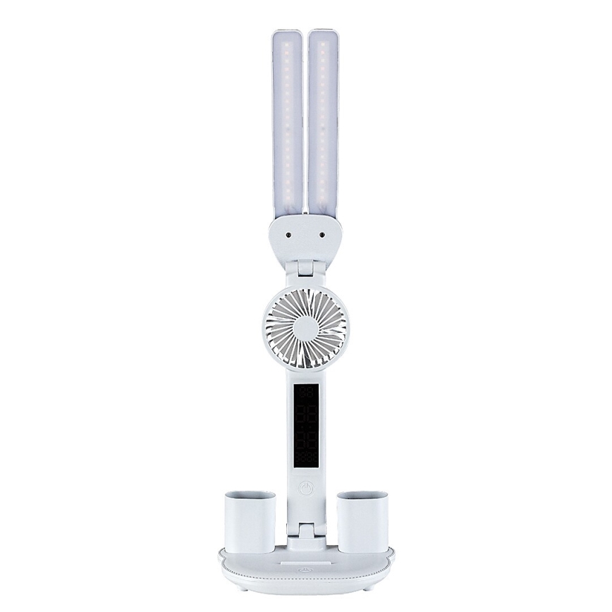 Rabalux - LED aptumšojama galda lampa ar ventilatoru un displeju LED/7W/5V 3000/4000/6500K