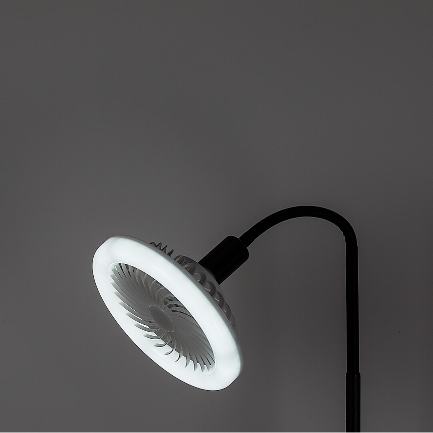 Rabalux - LED grīdas lampa ar regulējamu spilgtumu un ventilatoru 1xE27/16W/230V 3000-6500K