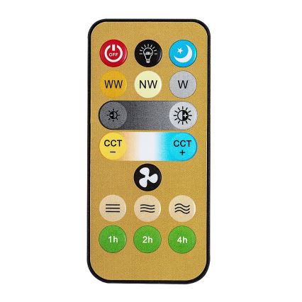 Rabalux - LED grīdas lampa ar regulējamu spilgtumu un ventilatoru 1xE27/16W/230V 3000-6500K