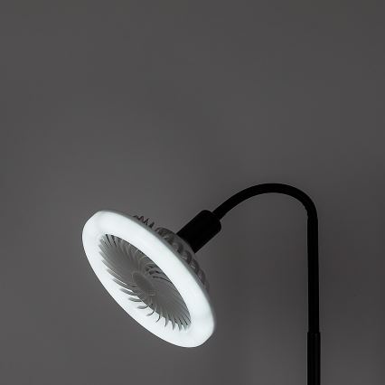 Rabalux - LED grīdas lampa ar regulējamu spilgtumu un ventilatoru 1xE27/16W/230V 3000-6500K + tālvadība