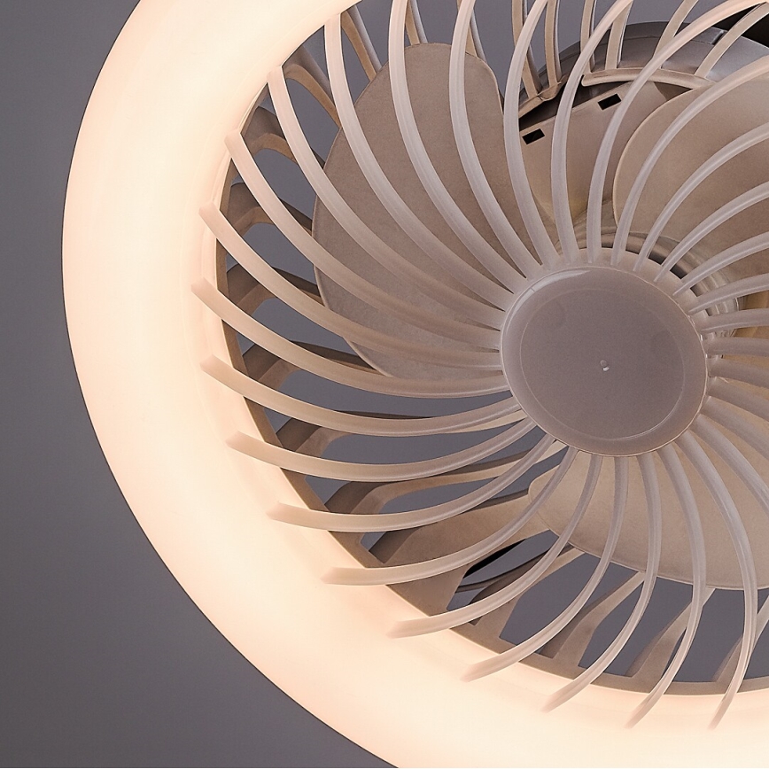 Rabalux - LED grīdas lampa ar regulējamu spilgtumu un ventilatoru 1xE27/16W/230V 3000-6500K + tālvadība