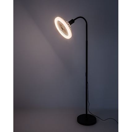 Rabalux - LED grīdas lampa ar regulējamu spilgtumu un ventilatoru 1xE27/16W/230V 3000-6500K + tālvadība