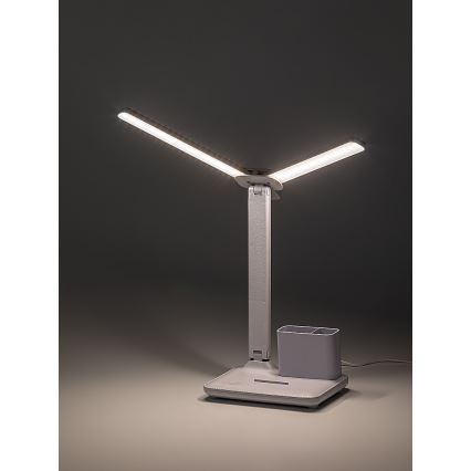 Rabalux - regulējama LED skārienjūtīgā galda lampa LED/5W/5V 3000/4000/6500K