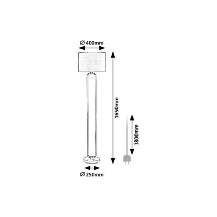 Rabalux - Grīdas stāvlampa 1xE27/60W/230V