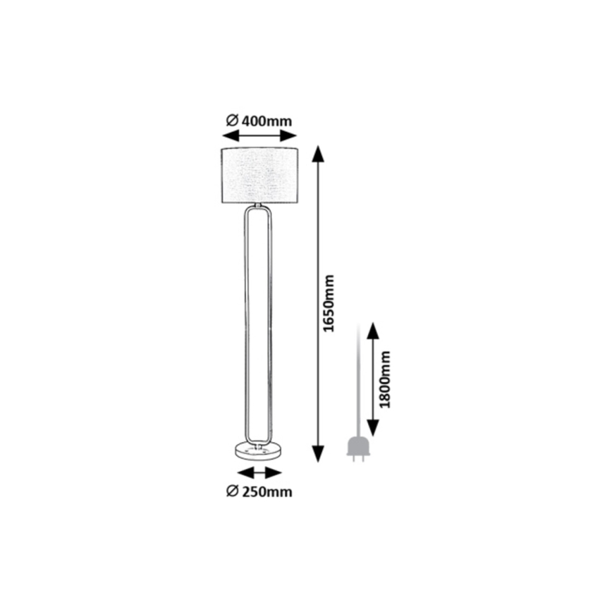 Rabalux - Grīdas stāvlampa 1xE27/60W/230V