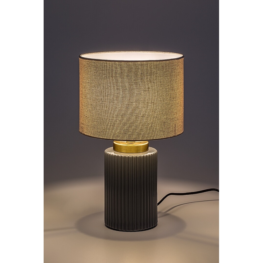 Rabalux - Galda lampa 1xE14/40W/230V pelēka