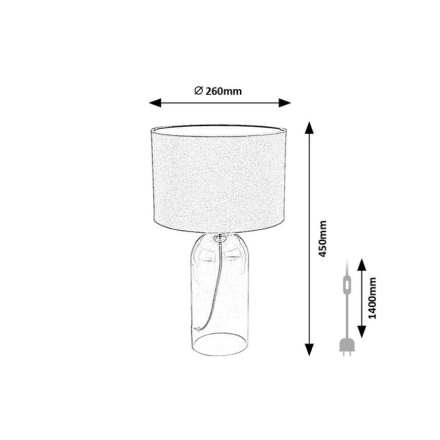 Rabalux - galda lampa 1xE14/40W/230V diametrs 26 cm