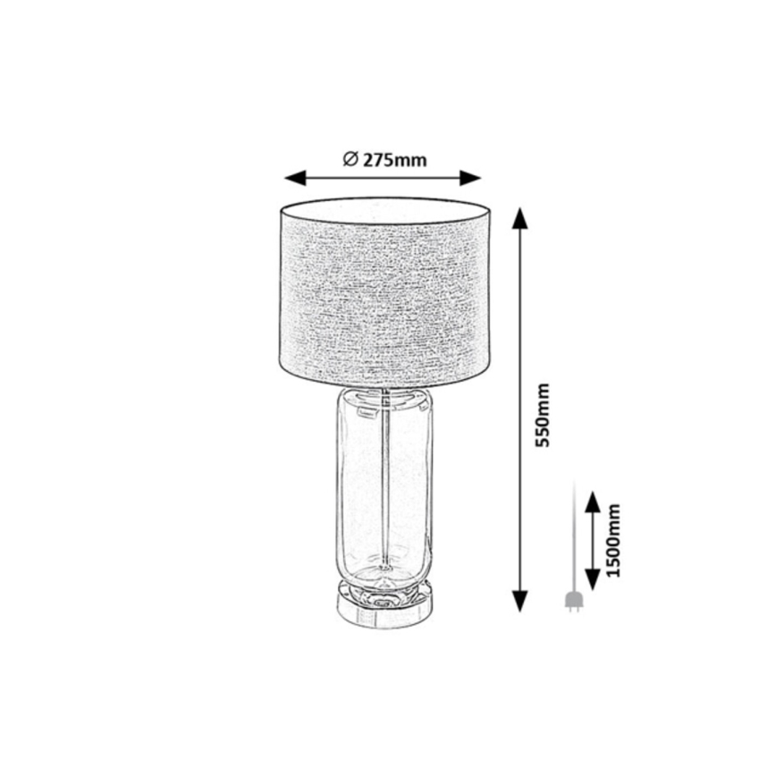 Rabalux - Galda lampa 1xE27/60W/230V
