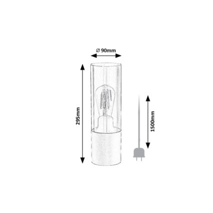 Rabalux - Galda lampa 1xE27/25W/230V