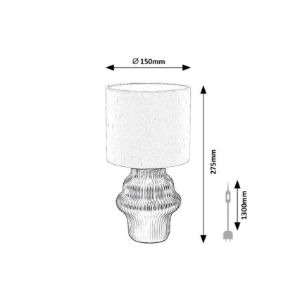 Rabalux - Galda lampa 1xE14/40W/230V zaļa
