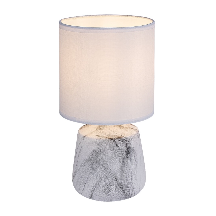 Rabalux - Galda lampa 1xE14/40W/230V balta/marmora dekors