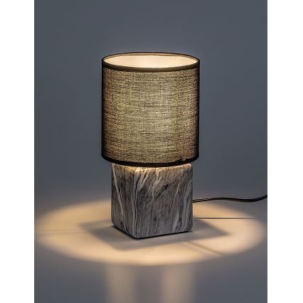 Rabalux - Galda lampa 1xE14/40W/230V melna/marmora dekors
