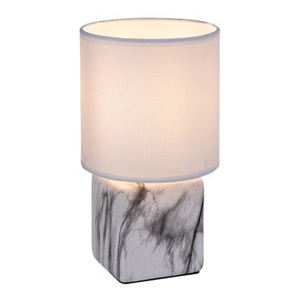 Rabalux - Galda lampa 1xE14/40W/230V balta/marmora dekors