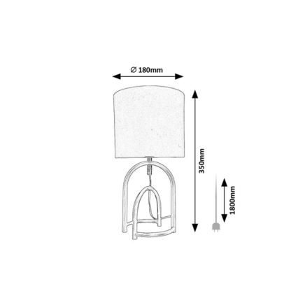 Rabalux - Galda lampa 1xE14/25W/230V