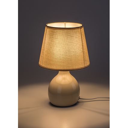 Rabalux - Galda lampa 1xE14/40W/230V bēša