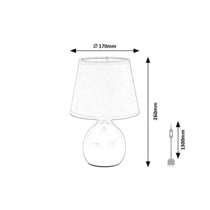 Rabalux - Galda lampa 1xE14/40W/230V rozā