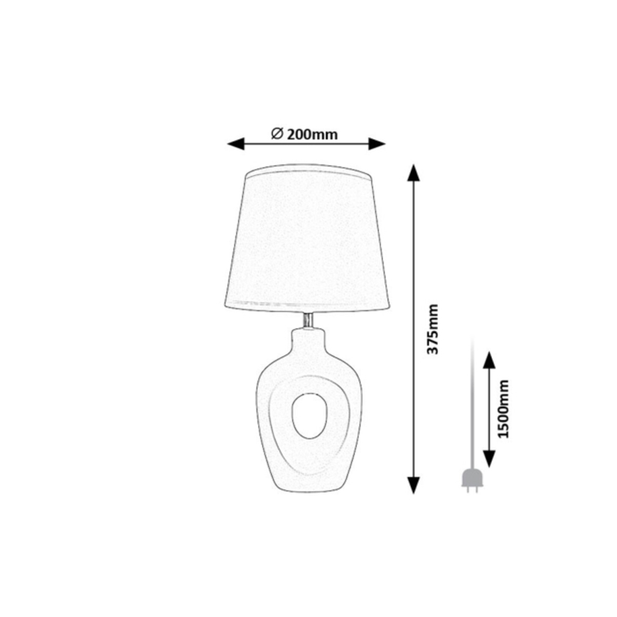 Rabalux - Galda lampa 1xE14/25W/230V bēša