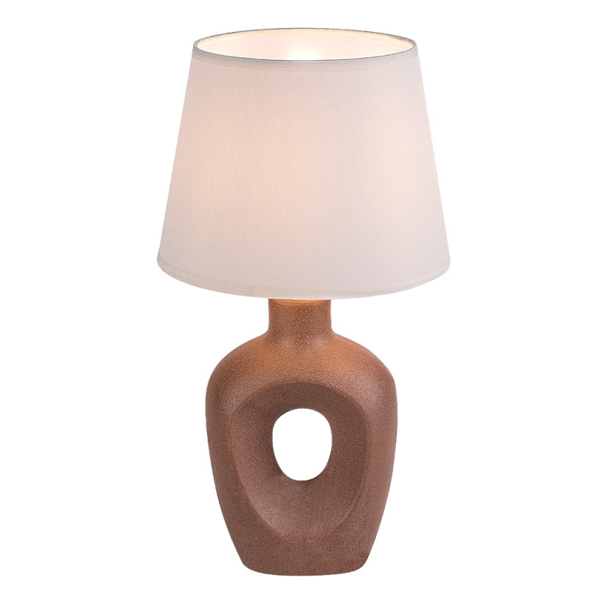 Rabalux - Galda lampa 1xE14/25W/230V brūna/krēmkrāsaina