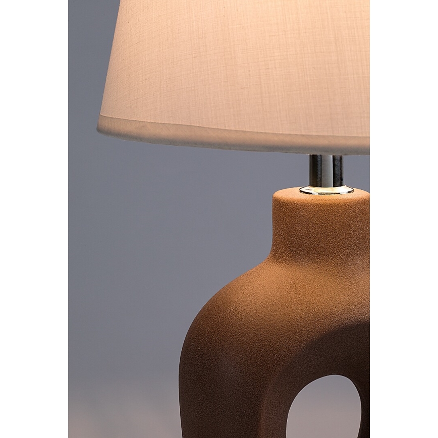 Rabalux - Galda lampa 1xE14/25W/230V brūna/krēmkrāsaina