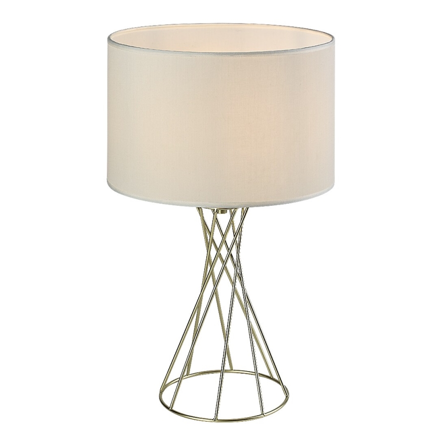 Rabalux - Galda lampa 1xE27/40W/230V zeltaina/balta