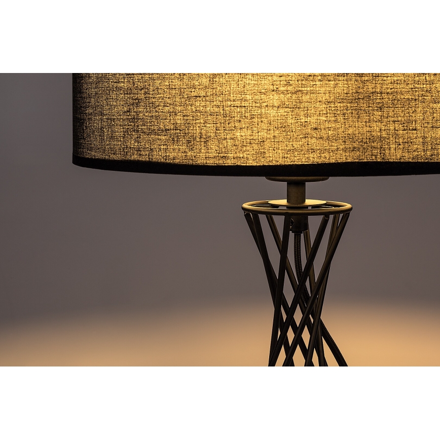 Rabalux - Galda lampa 1xE27/40W/230V melna