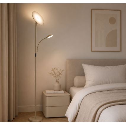 Rabalux - LED regulējama grīdas lampa LED/23W/230V 3000/4200/6500 bēša