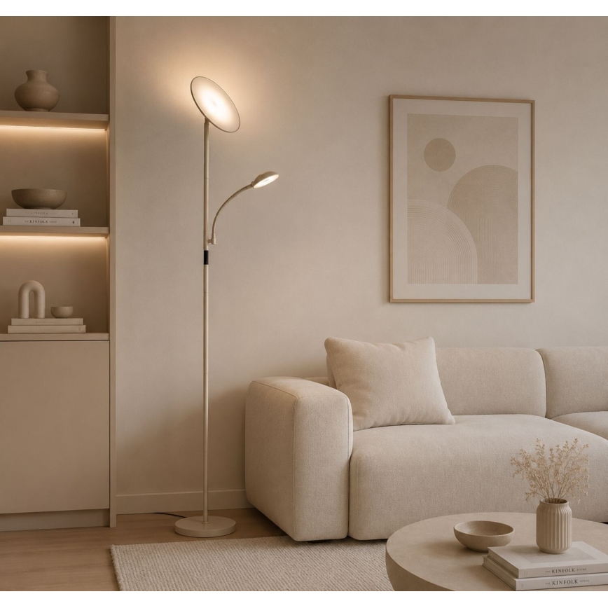 Rabalux - LED regulējama grīdas lampa LED/23W/230V 3000/4200/6500 bēša