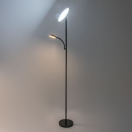 Rabalux - regulējama LED stāvlampa LED/23W/230V 3000/4200/6500 melna