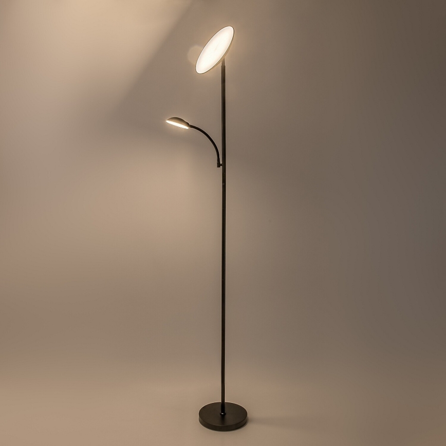 Rabalux - regulējama LED stāvlampa LED/23W/230V 3000/4200/6500 melna