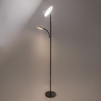Rabalux - regulējama LED stāvlampa LED/23W/230V 3000/4200/6500 melna