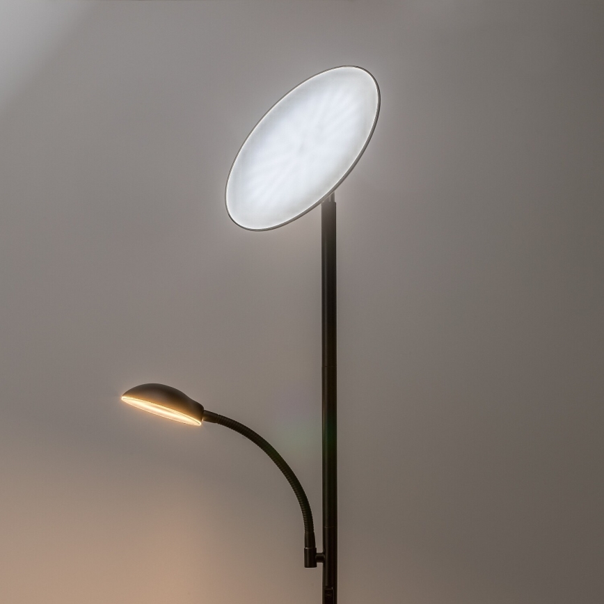 Rabalux - regulējama LED stāvlampa LED/23W/230V 3000/4200/6500 melna