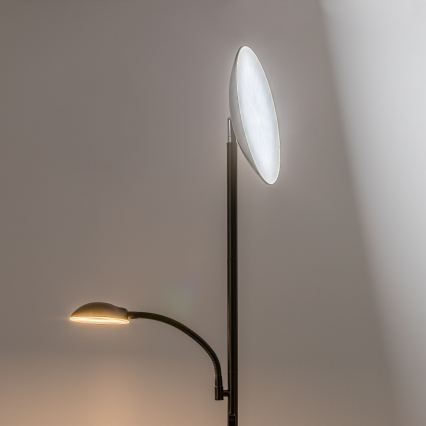 Rabalux - regulējama LED stāvlampa LED/23W/230V 3000/4200/6500 melna