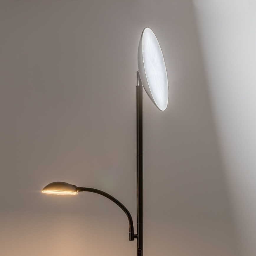 Rabalux - regulējama LED stāvlampa LED/23W/230V 3000/4200/6500 melna