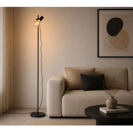Rabalux - Stāvlampa 1xE27/60W/230V melna