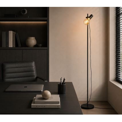 Rabalux - Stāvlampa 1xE27/60W/230V melna
