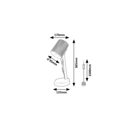 Rabalux - Galda lampa 1xE14/11W/230V bēša