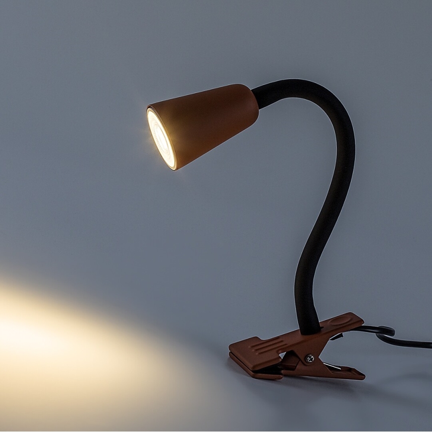 Rabalux - Galda lampa ar skavu 1xGU10/7W/230V oranžā