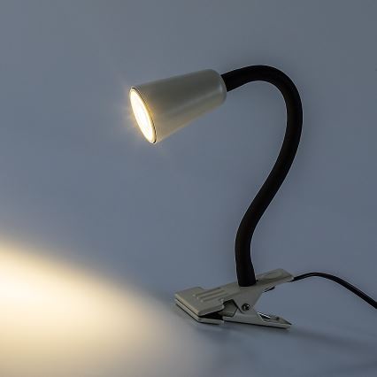 Rabalux - Galda lampa ar skavu 1xGU10/7W/230V krēmkrāsaina