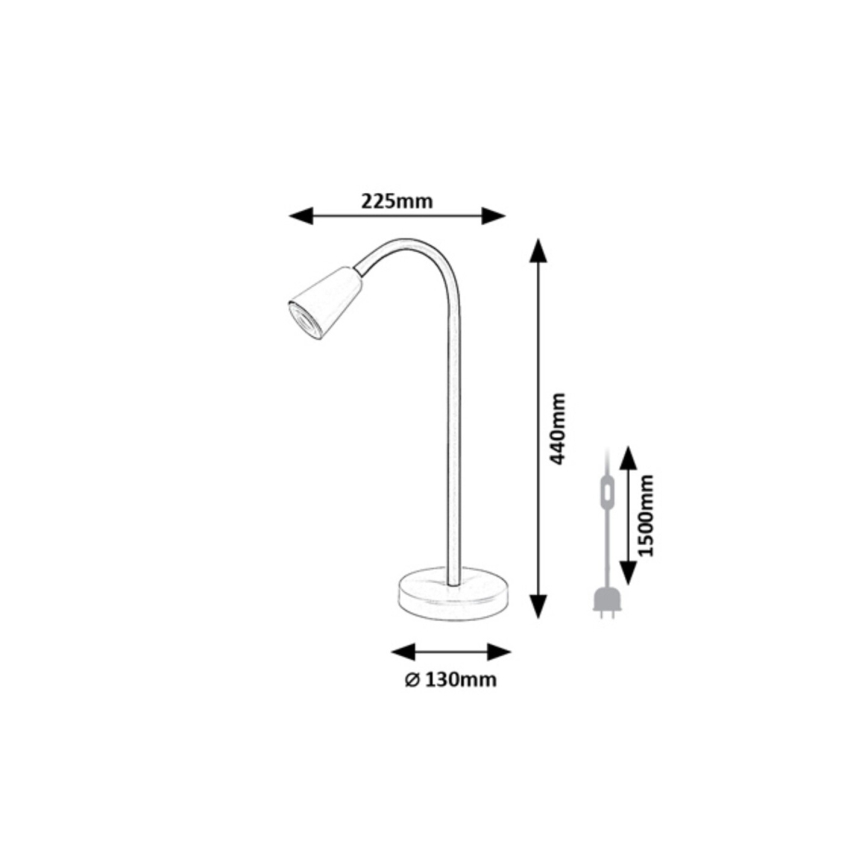 Rabalux - Galda lampa 1xGU10/7W/230V krēmkrāsaina