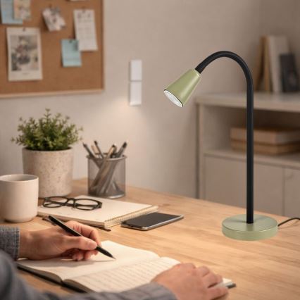 Rabalux - Galda lampa 1xGU10/7W/230V khaki