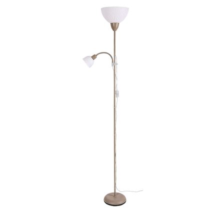 Rabalux - Grīdas lampa 1xE27/60W/230V + 1xE14/25W bēša