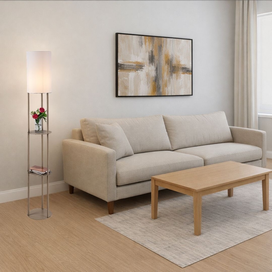 Rabalux - Stāvlampa ar plauktiem 1xE27/40W/230V bēša