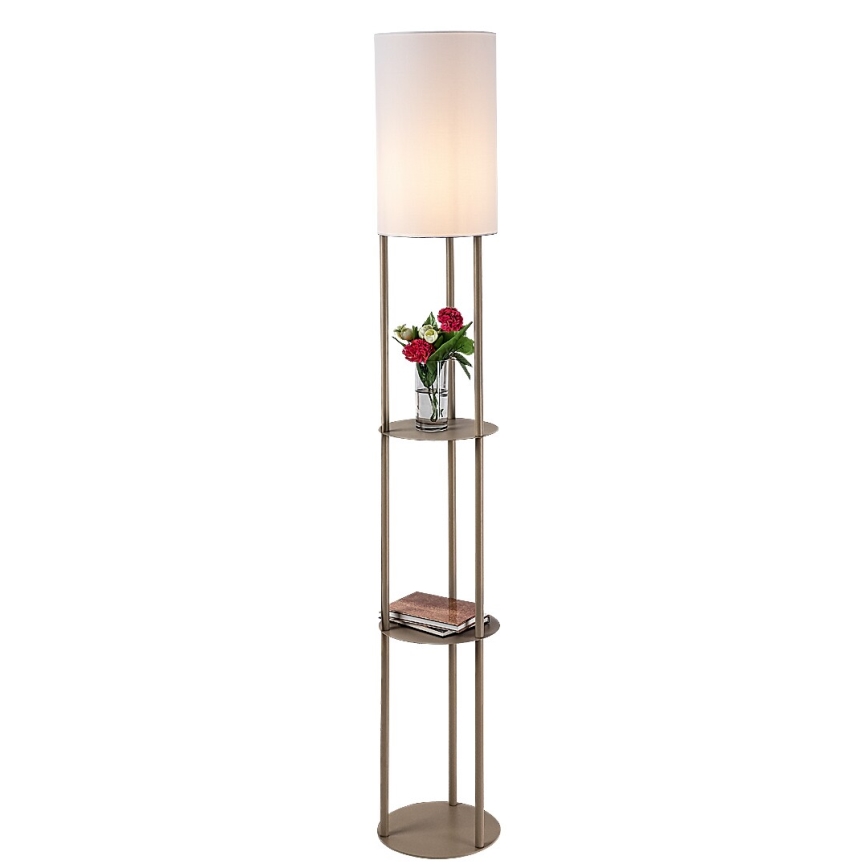 Rabalux - Stāvlampa ar plauktiem 1xE27/40W/230V bēša