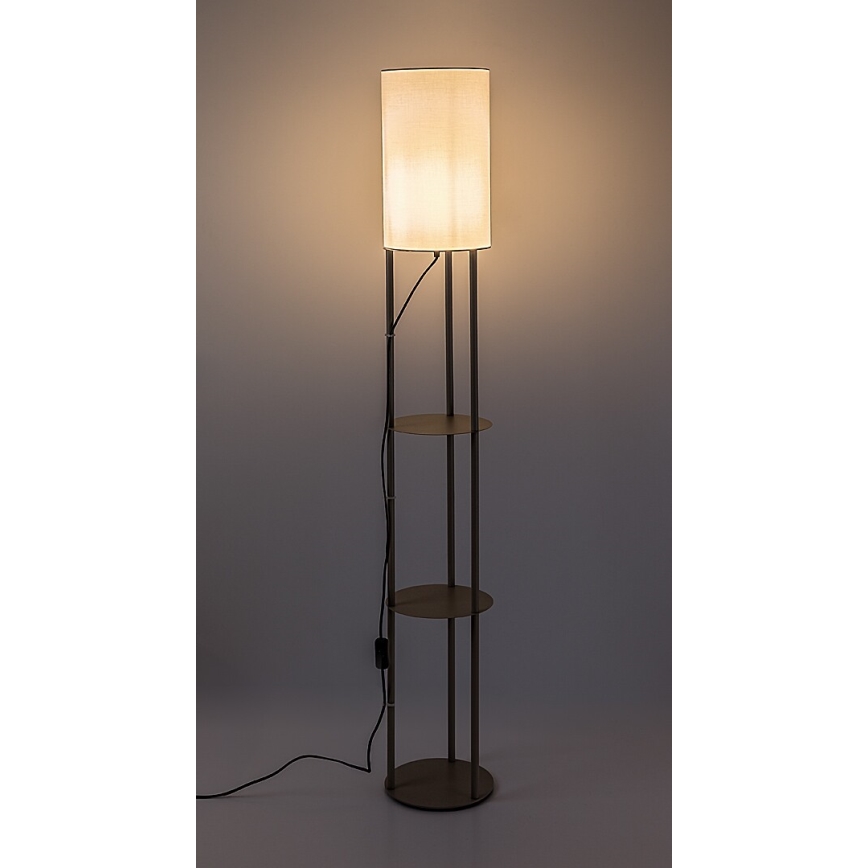 Rabalux - Stāvlampa ar plauktiem 1xE27/40W/230V bēša
