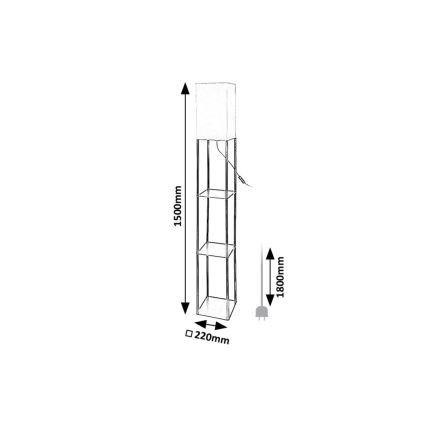 Rabalux - Grīdas stāvlampa ar plauktiem 1xE27/40W/230V