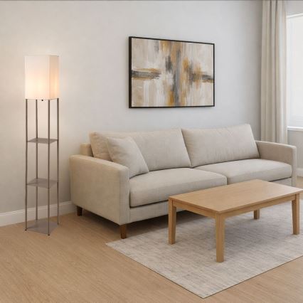 Rabalux - Stāvlampa ar plauktiem 1xE27/40W/230V bēša