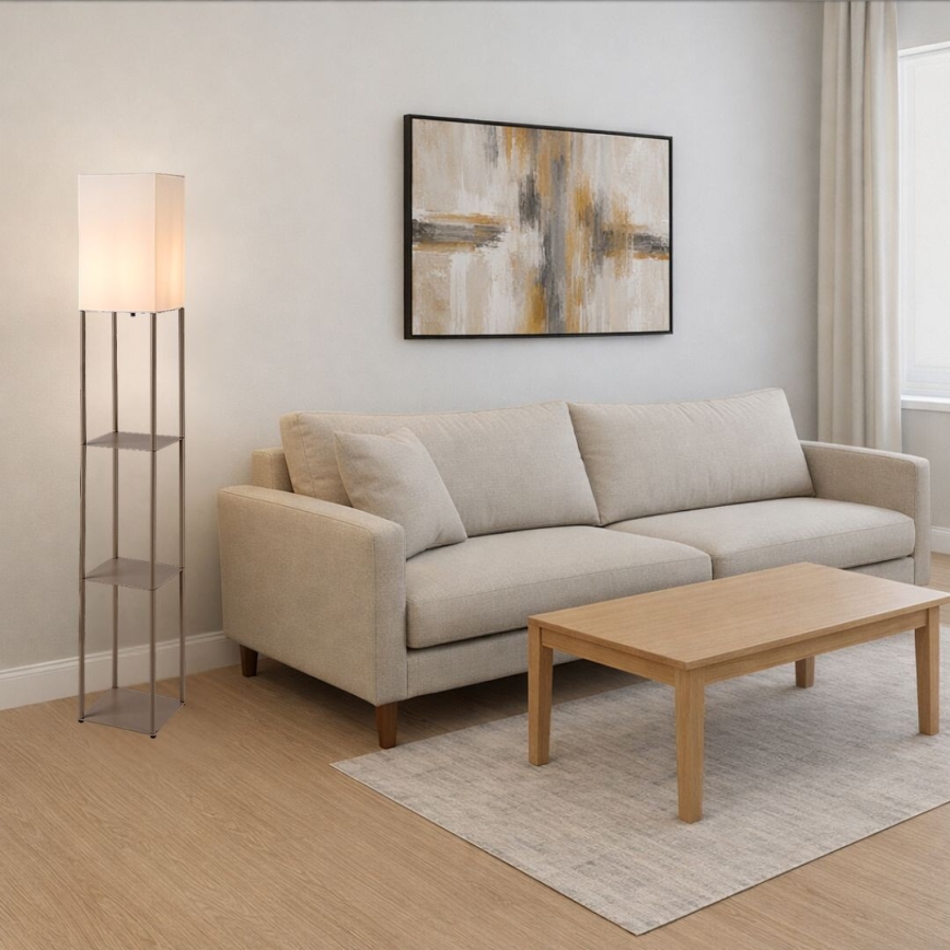 Rabalux - Stāvlampa ar plauktiem 1xE27/40W/230V bēša
